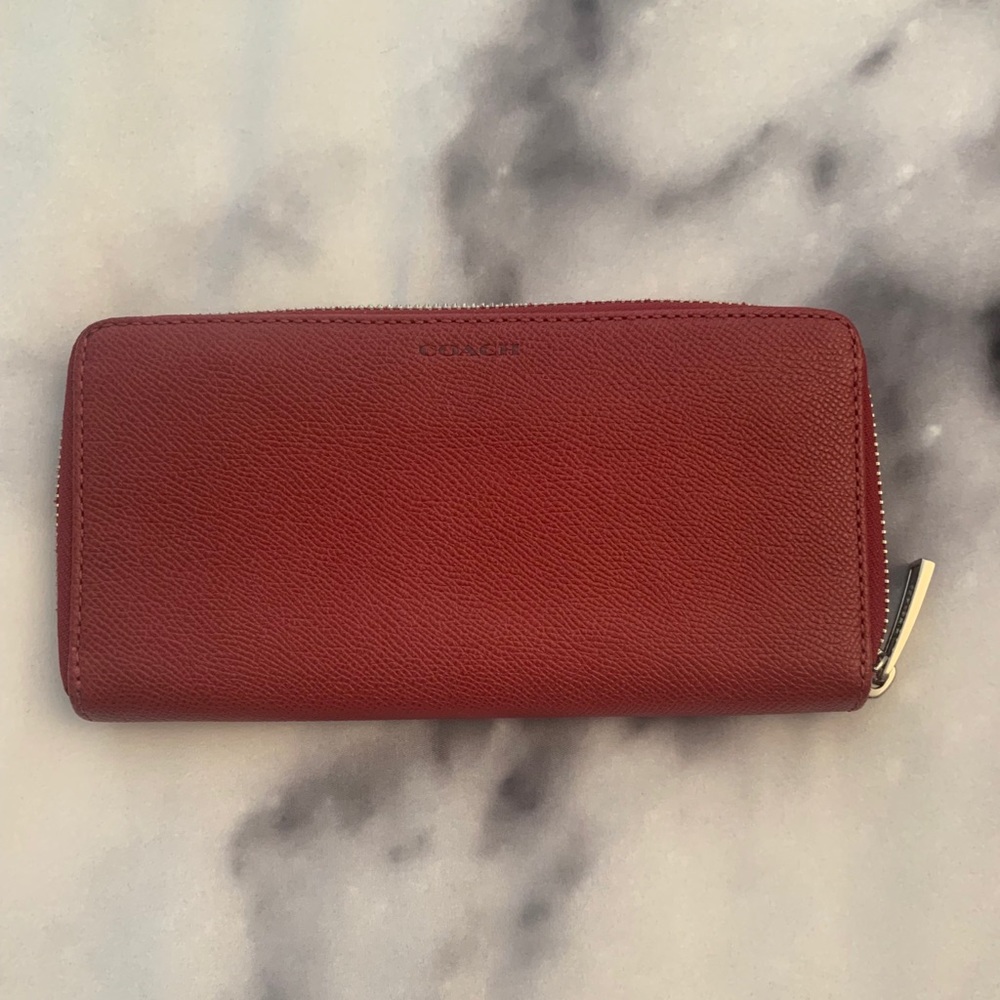 Coach Red Zip Wallet